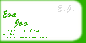eva joo business card